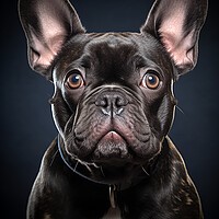Buy canvas prints of French Bulldog Portrait by Steve Smith