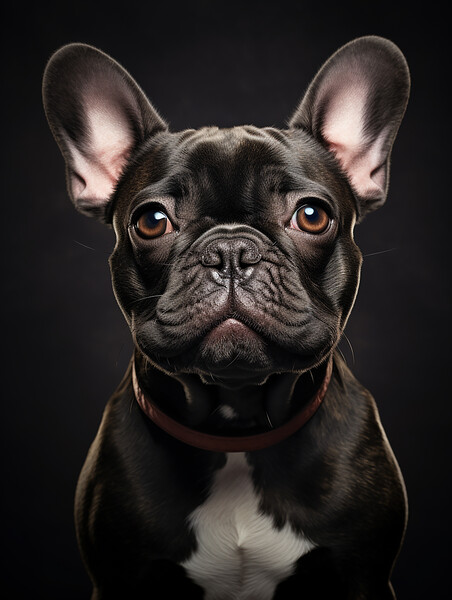 French Bulldog Portrait Picture Board by Steve Smith