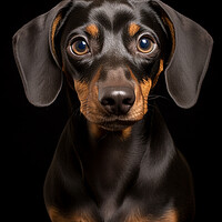 Buy canvas prints of Minature Short Haired Dachshund by Steve Smith