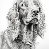 Buy canvas prints of Pencil Drawing Irish Setter by Steve Smith