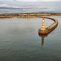 Buy canvas prints of Roker Pier and Lighthouse by Steve Smith