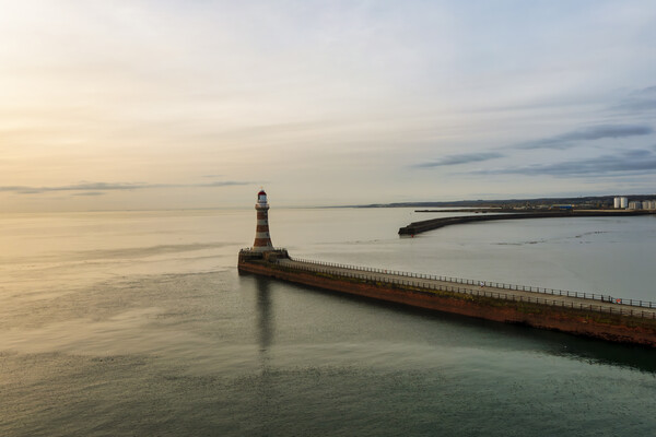 Roker Pier At Sunrise Picture Board by Steve Smith