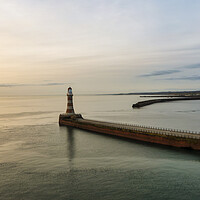 Buy canvas prints of Roker Pier At Sunrise by Steve Smith