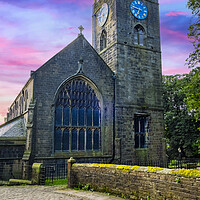 Buy canvas prints of St Michael & All Angels Church Haworth by Steve Smith