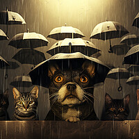 Buy canvas prints of Raining Cats And Dogs by Steve Smith