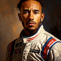 Buy canvas prints of Lewis Hamilton by Steve Smith