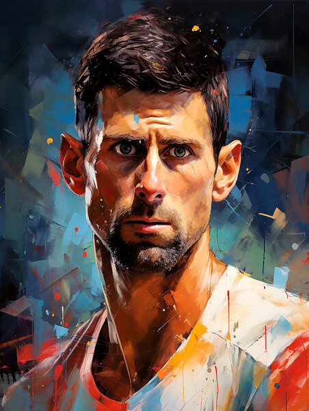 Novak Djokovic Picture Board by Steve Smith