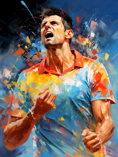 Novak Djokovic Picture Board by Steve Smith