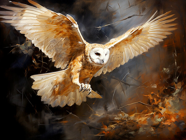 Barn Owl Picture Board by Steve Smith