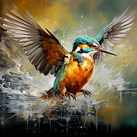 Buy canvas prints of Kingfisher by Steve Smith