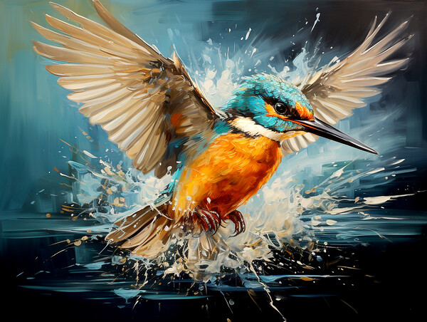 Kingfisher Picture Board by Steve Smith