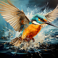 Buy canvas prints of Kingfisher by Steve Smith