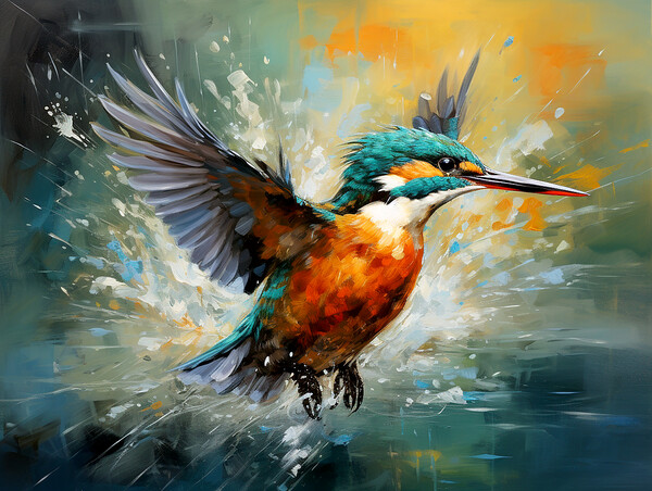 Kingfisher Picture Board by Steve Smith