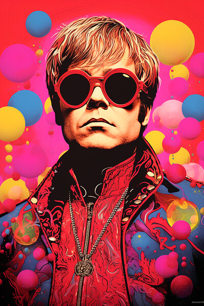 Elton John Picture Board by Steve Smith