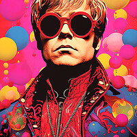 Buy canvas prints of Elton John by Steve Smith