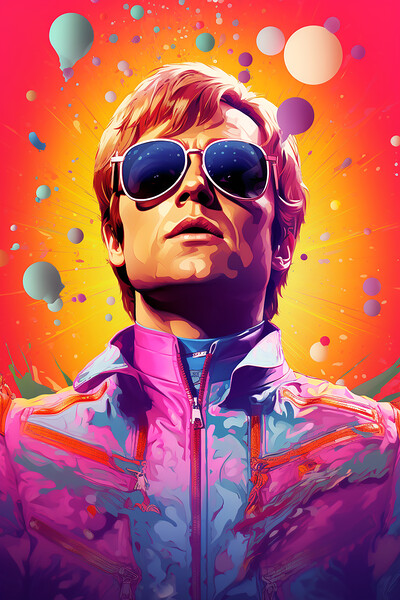 Elton John Picture Board by Steve Smith