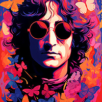 Buy canvas prints of John Lennon by Steve Smith