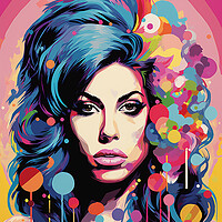 Buy canvas prints of Amy Winehouse by Steve Smith