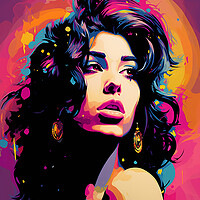Buy canvas prints of Amy Winehouse by Steve Smith