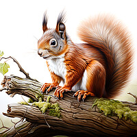 Buy canvas prints of The Red Squirrel by Steve Smith