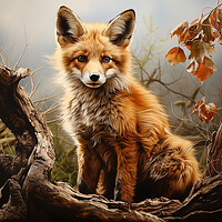Buy canvas prints of The Fox by Steve Smith