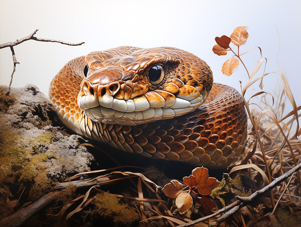 Common Adder Picture Board by Steve Smith