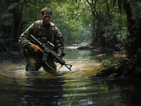 Jungle Warfare Picture Board by Steve Smith