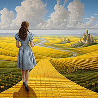 Buy canvas prints of Follow The Yellow Brick Road by Steve Smith
