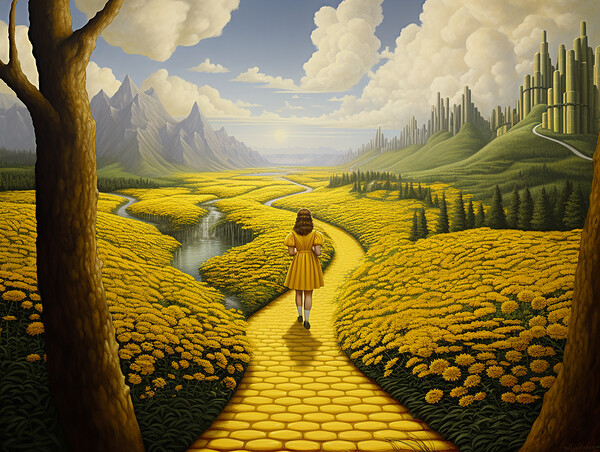 Follow The Yellow Brick Road Picture Board by Steve Smith