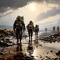 Buy canvas prints of Active Duty Falkland Islands by Steve Smith