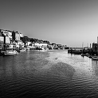 Buy canvas prints of Whitby Black And White by Steve Smith
