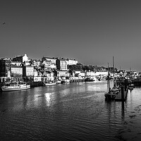 Buy canvas prints of Whitby Black And White by Steve Smith