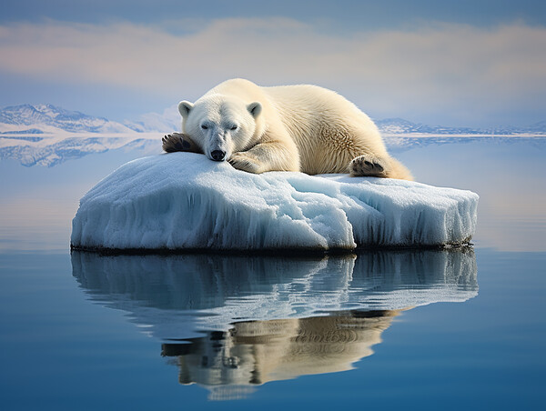 Sleeping Polar Bear Picture Board by Steve Smith