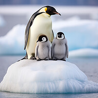 Buy canvas prints of Emperor Penguins by Steve Smith