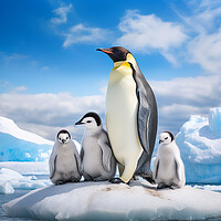 Buy canvas prints of Emperor Penguins by Steve Smith