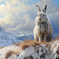 Buy canvas prints of The Mountain Hare by Steve Smith