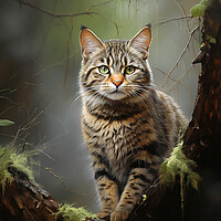 Buy canvas prints of The Scottish Wildcat by Steve Smith