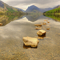 Buy canvas prints of Buttermere and Fleetwith Pike by Steve Smith