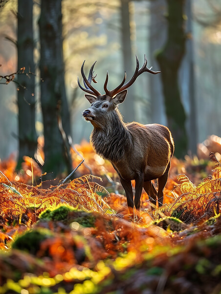 Scottish Red Deer Stag Picture Board by Steve Smith