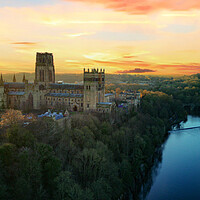 Buy canvas prints of Durham Cathedral Sunrise by Steve Smith
