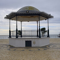 Buy canvas prints of Olhão Bandstand by Steve Smith