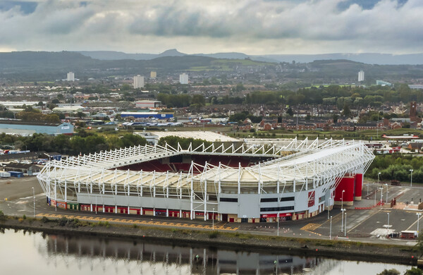 The Riverside Stadium Middlesbrough Picture Board by Steve Smith