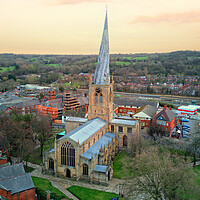 Buy canvas prints of The Crooked Spire Chesterfield by Steve Smith