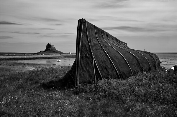 Holy Island Northumberland Picture Board by Steve Smith