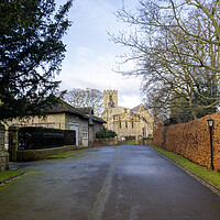 Buy canvas prints of St Agathas Church Gilling West by Steve Smith