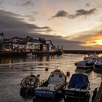 Buy canvas prints of Bridlington Harbour Sunrise by Steve Smith