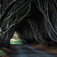 Buy canvas prints of The Dark Hedges by Steve Smith