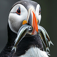 Buy canvas prints of Puffin by Steve Smith