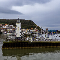 Buy canvas prints of Scarborough Lighthouse by Steve Smith