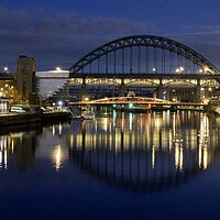 Buy canvas prints of Tyne Bridge Reflections by Steve Smith